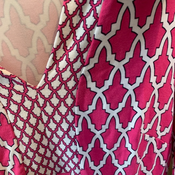 Crown &Ivy petites mixed pattern dress. Worn 2x‎ - Picture 4 of 5